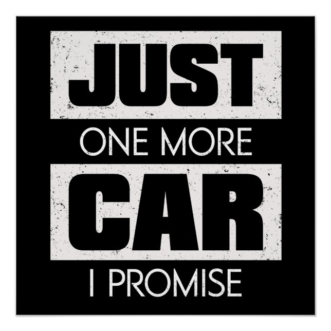Póster Mais Um Carro, Eu Prometo Presente Engraçado Para  (Frente)