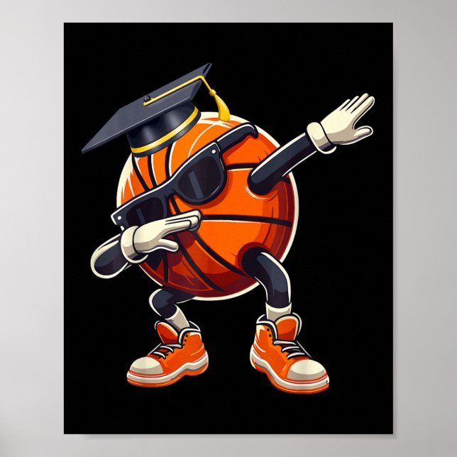 Poster Mais velho 2025, Bola De Basquete De 2025 Gra (Frente)