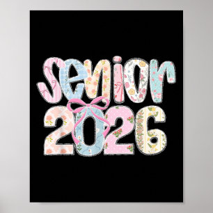 Poster Mais velho 2026 Cl De 2026 Colhete Pastel Lace Flo