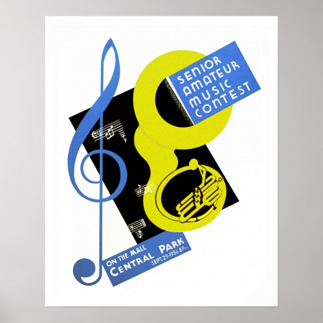 Poster Mais velho Amateur Music (Frente)