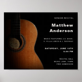 Poster Mais velho Considerando Violão Música Concert Mode