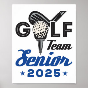 Poster Mais velho Da Equipe Golf 2025 Graduação Noite Cl 
