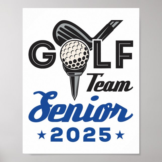 Poster Mais velho Da Equipe Golf 2025 Graduação Noite Cl  (Frente)