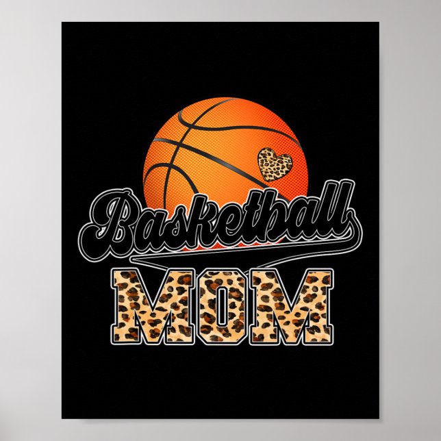 Poster Mais velho de Basquete Mãe Leopardo 2023 - Formata (Frente)