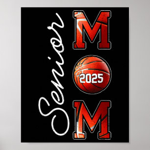 Poster Mais velho De Graduação De Basquete Mãe 2025 Cl De