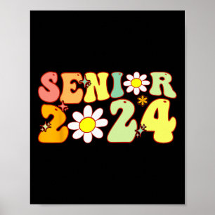Poster Mais velho Groovy 2024 De Volta À Classe De Gradua