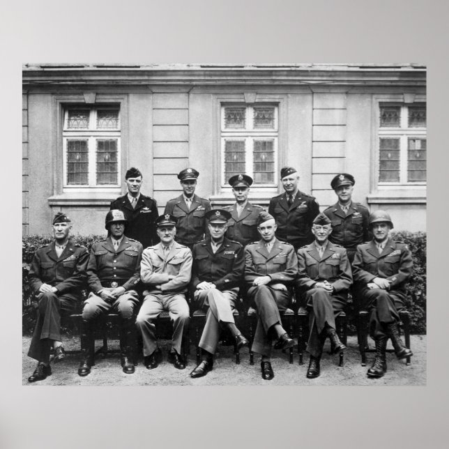 Póster Mais velho militares americanos da Segunda Guerra  (Frente)