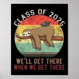 Poster Mais velho Retroativo Funny Cl De Graduação Do Bon