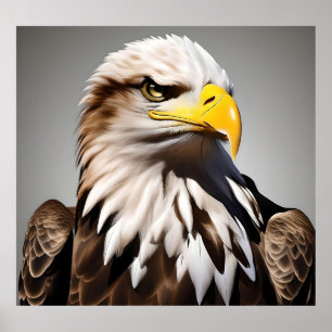 Poster Majestade Chocante: A Águia em Voo