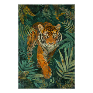 Póster Majestade da Selva: Tiger no Paraíso Tropical