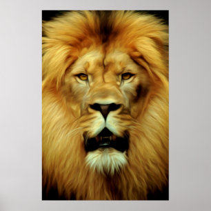 Poster Majestade Lion