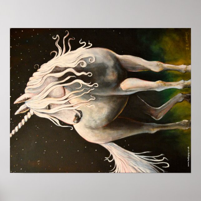 Póster Majestade o Unicórnio. (Frente)