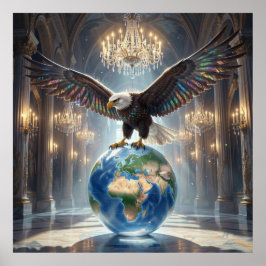 Poster Majestade Sobre o Globo de Vidro