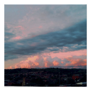 Póster Majestade Sunset no País de Gales