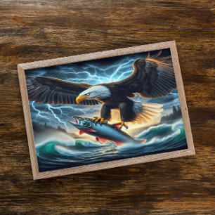 Poster Majestesco Bald Eagles Hunter