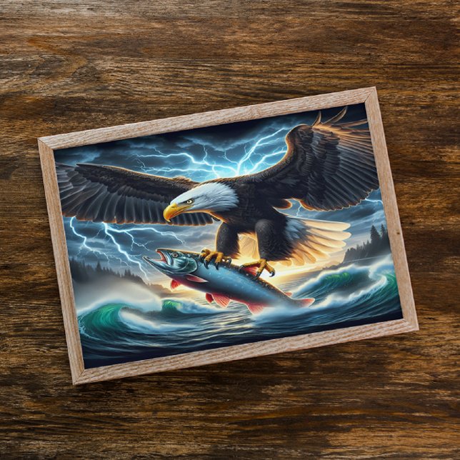 Poster Majestesco Bald Eagles Hunter (Criador carregado)