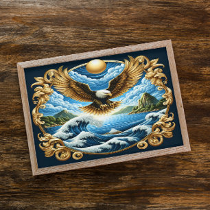 Poster Majestésica Águia Soaring Gracefully