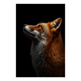 Póster Majestic Fox Portrait, Strength & Royal Confidence