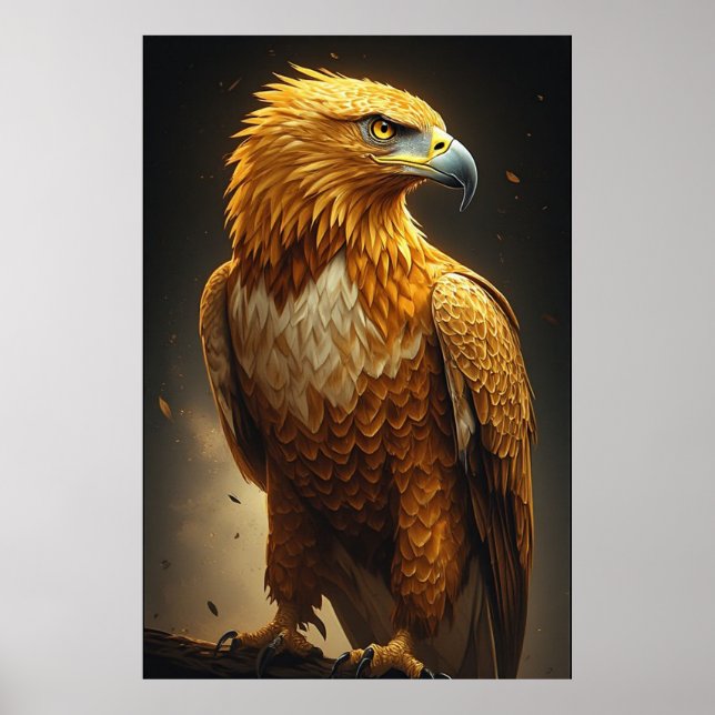 Poster Majestic Golden Eagle Portrait  (Frente)