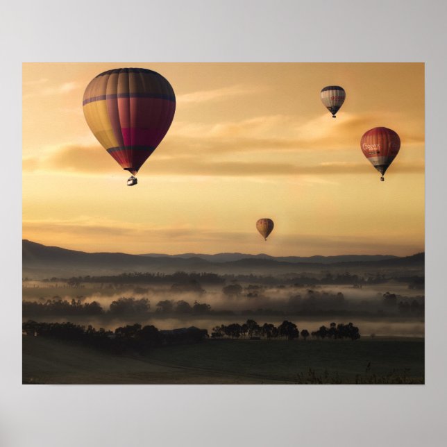 Poster Majestic Hot Air Balloons (Frente)