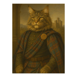 Póster Majestic Maine Coon Scottish Laird