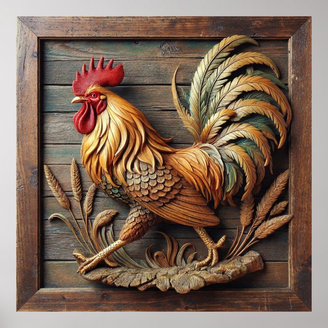 Poster Majestic Rooster (Frente)