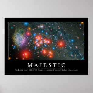 Póster Majestoso: Citações inspiradas