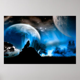 Poster majestoso do lobo