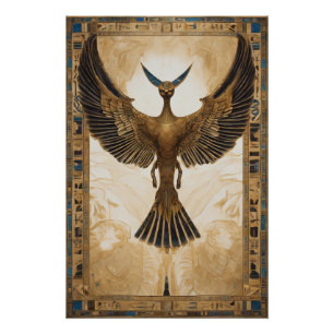 Póster Majestoso Voo da Besta Celestial