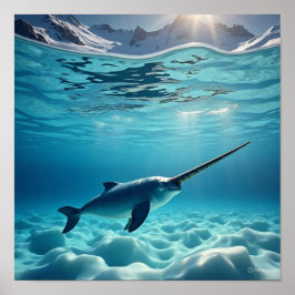 Poster Majexpressa Narwhal - Rei do Norte