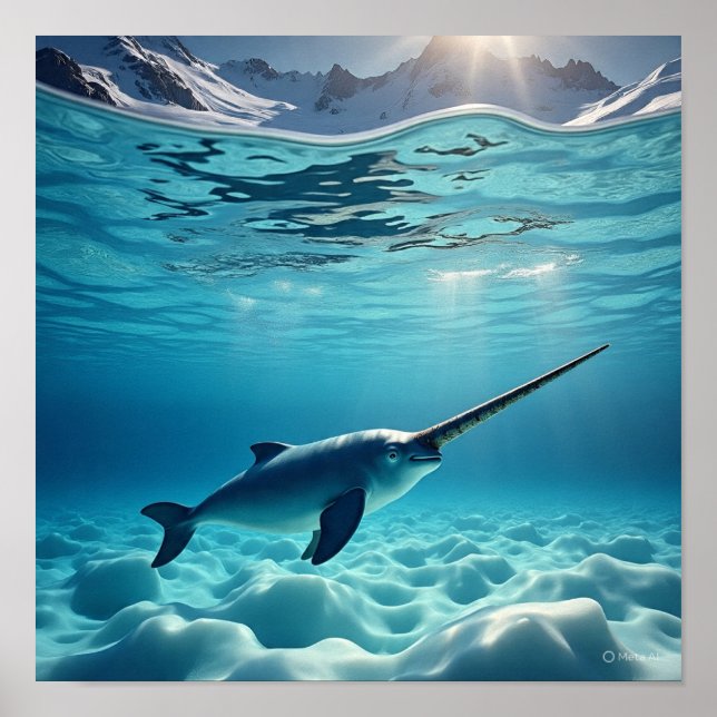 Poster Majexpressa Narwhal - Rei do Norte (Frente)