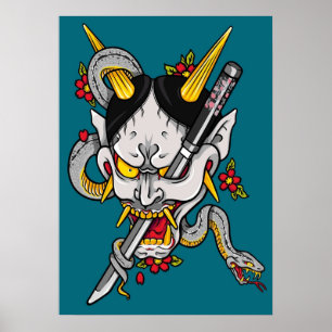 Poster Majima Goro Hannya