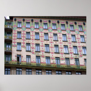 Póster Majolikahaus Viena Áustria