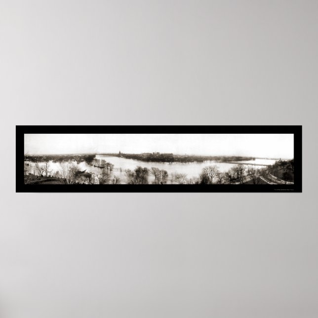 Póster Major Flood Dayton Foto 1913 (Frente)