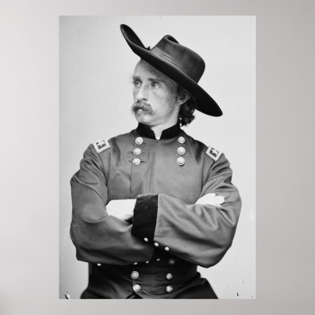 Póster Major-General George Armstrong Custer 1865 (Frente)