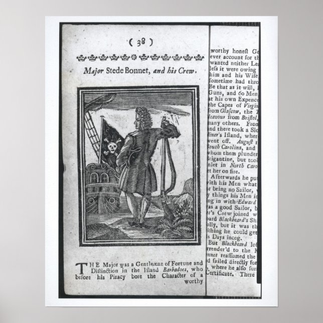 Póster Major Stepe Bonnet, de Histórias e Vidas (Frente)