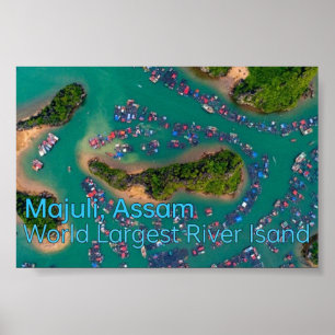 Poster Majuli: A maior ilha do rio em Assam -