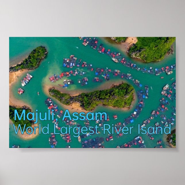 Poster Majuli: A maior ilha do rio em Assam - (Frente)
