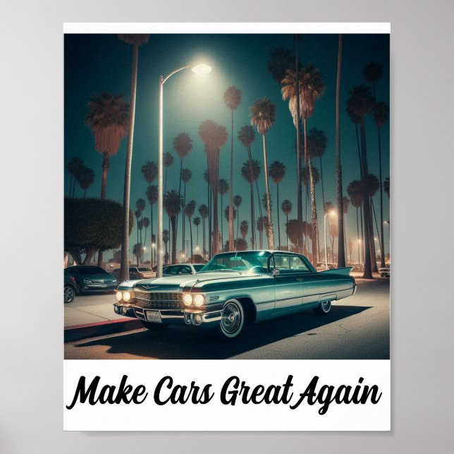Poster Make Cars Great Again (Frente)