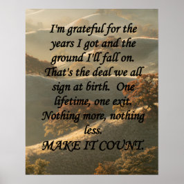 Poster Make It Count