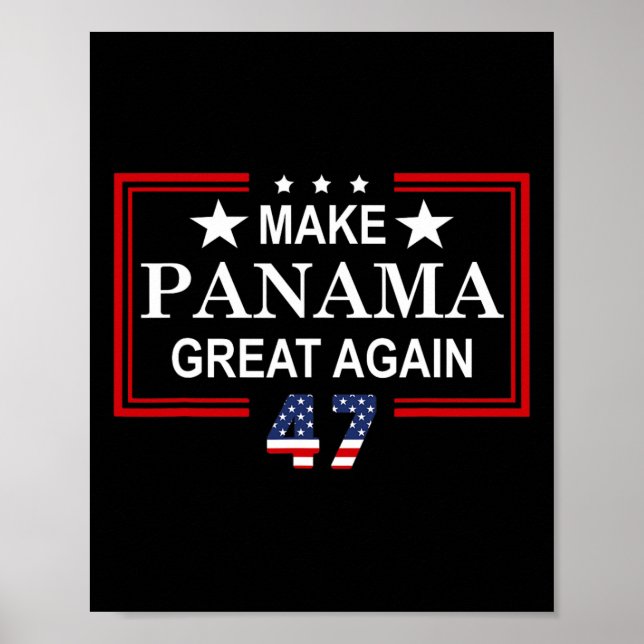 Poster Make Panama Great Again Flag  (Frente)