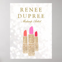 Makeup Artist Dourado Lipstick Bokeh Beauty