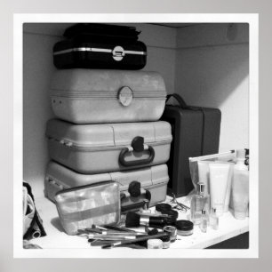 Poster Makeup Collection Black White Photoshop