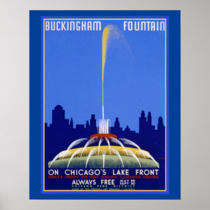Póster Mal de Chicago da fonte de WPA Buckingham