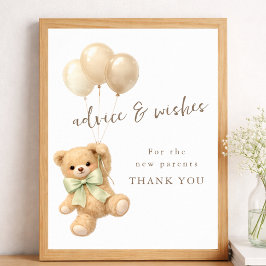 Poster Mal Podemos Esperar: Dicas e Desejos para Chá de B