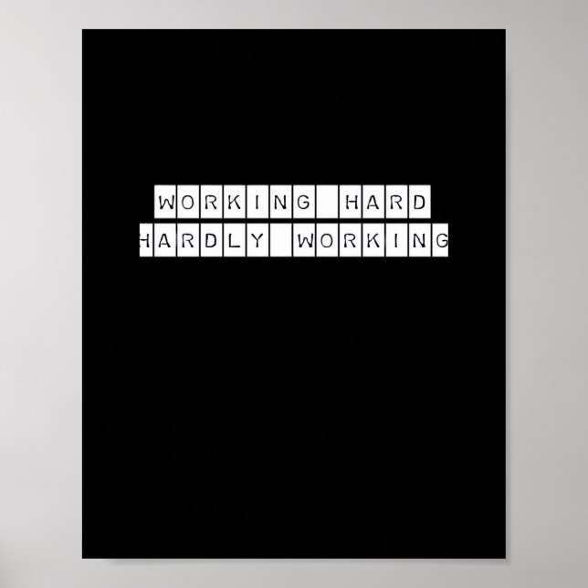 Poster Mal Trabalhando - Trabalhando em Víblias (Frente)