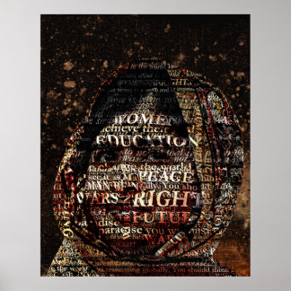 Poster Malala - Tudo o que eu quero é uma educação! Poste