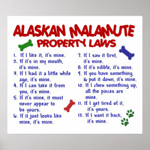PÓSTER MALAMUTE DO ALASCA PL2