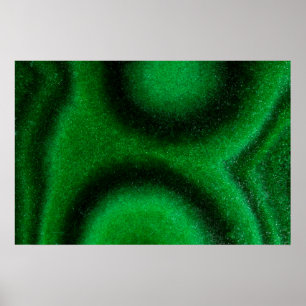Poster Malaquita Circular Verde