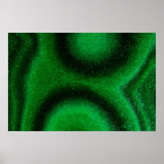 Poster Malaquite Circular Verde (Frente)